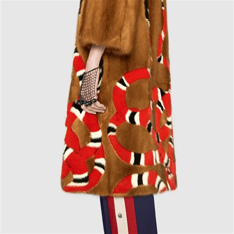 gucci coats for women|gucci fur coats female.